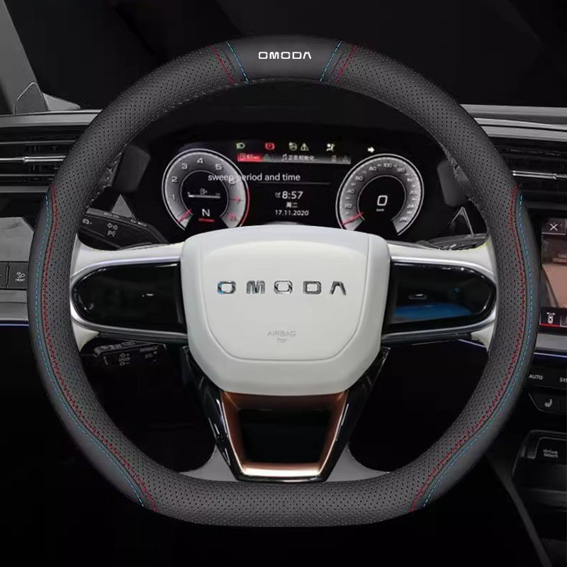 Car Leather Steering Wheel Cov - Car Steering Wheel Cover Anti Slip Breathable recension och pris
