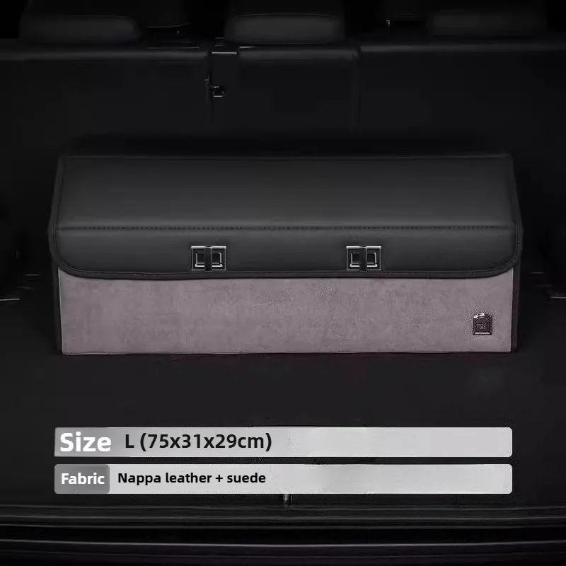 Light Luxury Suede Car Trunk S - Car Trunk Organizer Foldable Storage Box recension och pris