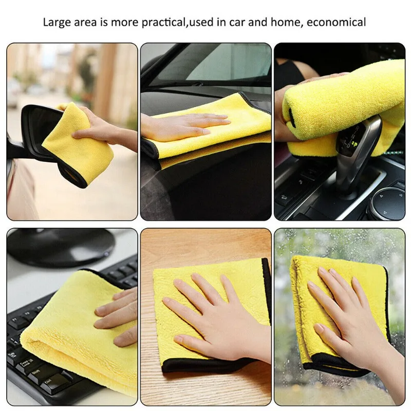 1/20pcs Thicken Microfiber Clo - Microfiber Car Drying Towel Super Absorbent recension och pris