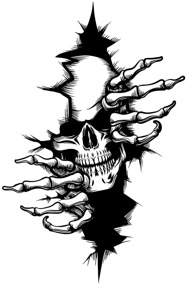 15cm Horror Skeleton Sticker E - Motorcycle Parts recension och pris