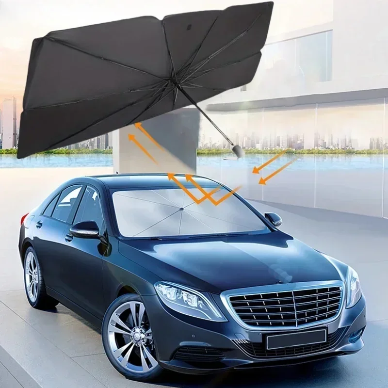 Car Windshield Sun Shade Umbre - Car Sunshade Windshield Umbrella Foldable recension och pris